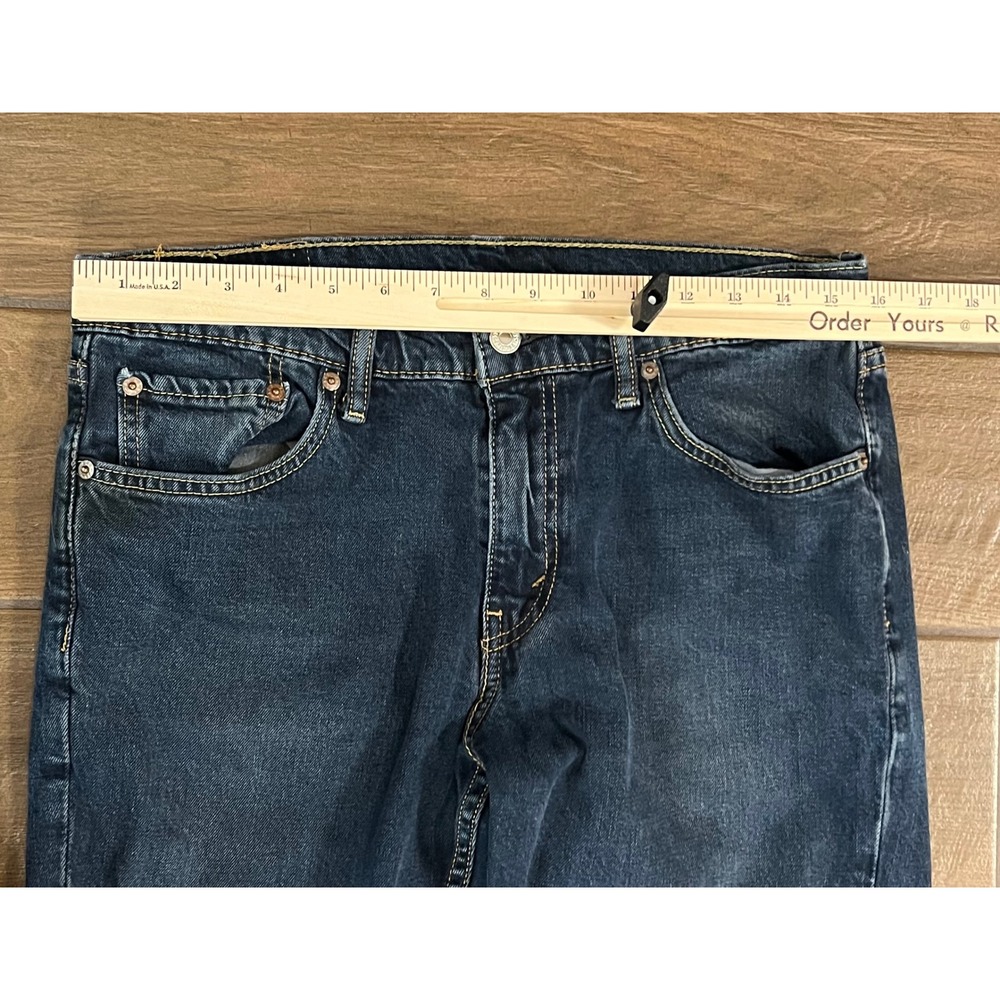 Levis 511 Slim Fit Dark Wash Denim Jeans Mens W32 L30 Blue 04511-4307 - Picture 2 of 8